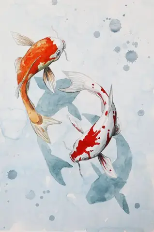 Hình Vẽ Cá Chép Đẹp Nhất