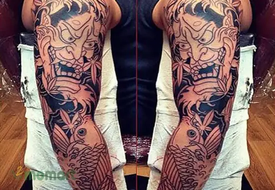 Lưu Ý Khi Xăm Hình Mặt Quỷ Cá Chép Ở Tay