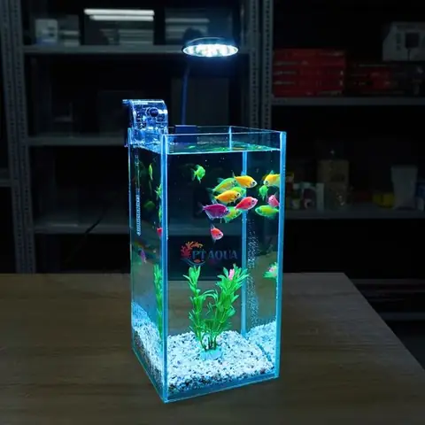 Bể Cá Mini Để Bàn Trụ Đứng 15x15x30cm Phù Hợp Nuôi Cá Cảnh ...