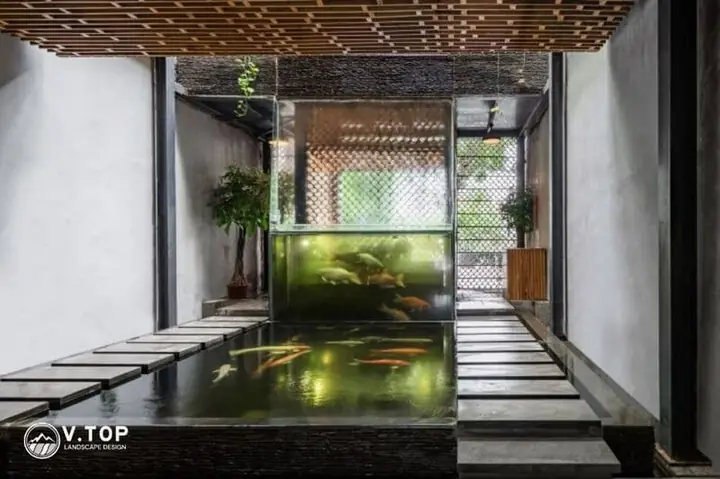 Hồ Cá Dưới Nền Nhà: Thiết Kế, Lợi Ích Và Những Điều Cần Lưu Ý