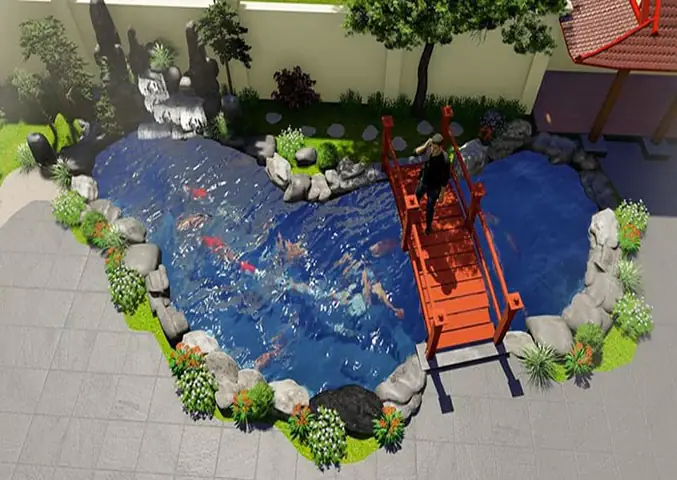 Hồ Cá Hình Nghiên Mực: Thiết Kế Độc Đáo Kết Nối Thiên Nhiên Và Văn Hóa