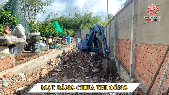 Hình Ảnh Quá Trình Thi Công Hồ Cá Koi Củ Chi Tphcm Hình Ảnh Quá Trình Thi Công Hồ Cá Koi Củ Chi Tphcm
