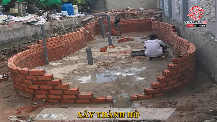 Hình Ảnh Quá Trình Thi Công Hồ Cá Koi Củ Chi Tphcm Hình Ảnh Quá Trình Thi Công Hồ Cá Koi Củ Chi Tphcm