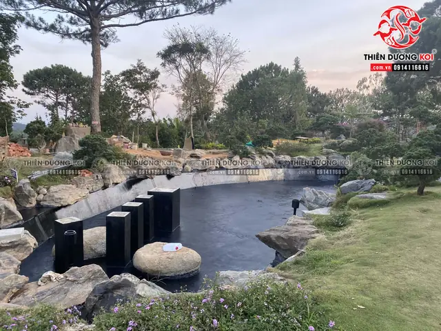 Những Bước Đầu Hoàn Thiện Hồ Cá Koi Tại Khu Du Lịch Lá Phong Đà Lạt Những Bước Đầu Hoàn Thiện Hồ Cá Koi Tại Khu Du Lịch Lá Phong Đà Lạt