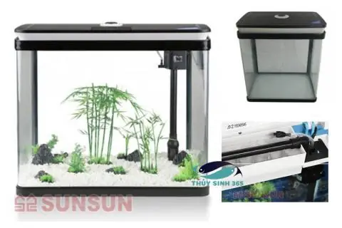 Bể Cá Mini Sunsun Hrg 300 Trọn Bộ