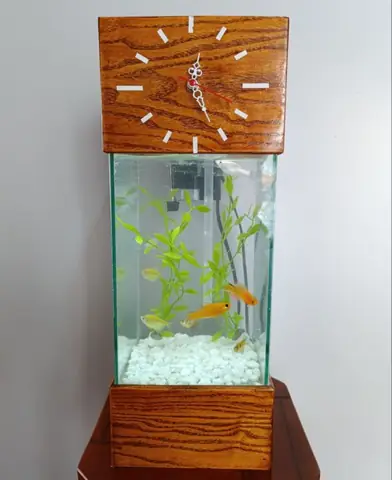 Hồ Cá Tivi Gỗ: Mẫu Thiết Kế Nội Thất Độc Đáo Cho Không Gian Sống