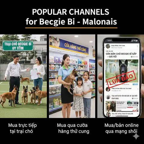 Những Kênh Phổ Biến Để Mua/bán Chó Becgie Bỉ – Malinois 🛒