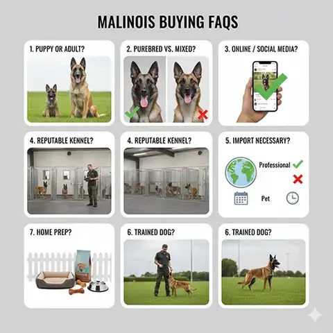 Faq – Câu Hỏi Thường Gặp Khi Mua Bán Chó Becgie Bỉ Malinois ❓