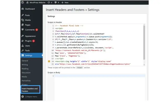 Cách Chèn Mã Facebook Pixel Vào Website Bằng WordPress