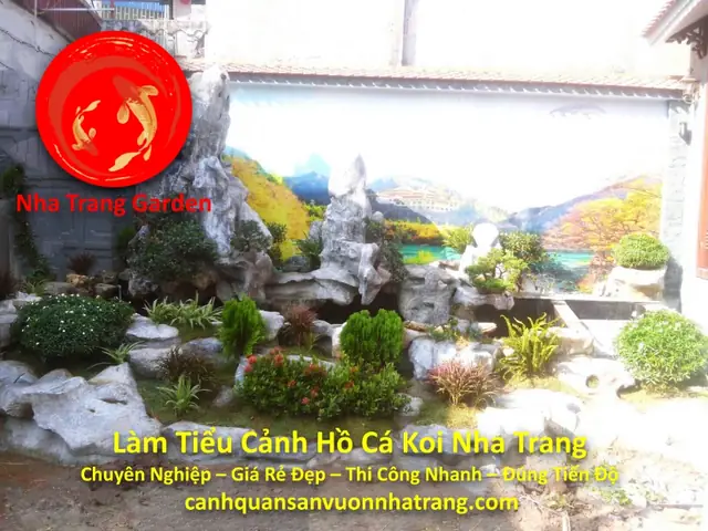 Làm Tiểu Cảnh Hồ Cá Koi Nha Trang Garden