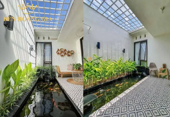 Top 10+ Mẫu Hồ Cá Koi Trong Nhà Đẹp Và Giải Pháp Đèn Trang Trí