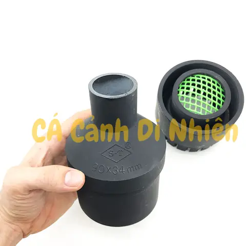 Hút Mặt Hồ Cá Koi Nắp Xoay Răng Cưa Lọc Váng Mặt Nước Đk 90x34mm Bằng Nhựa Cứng