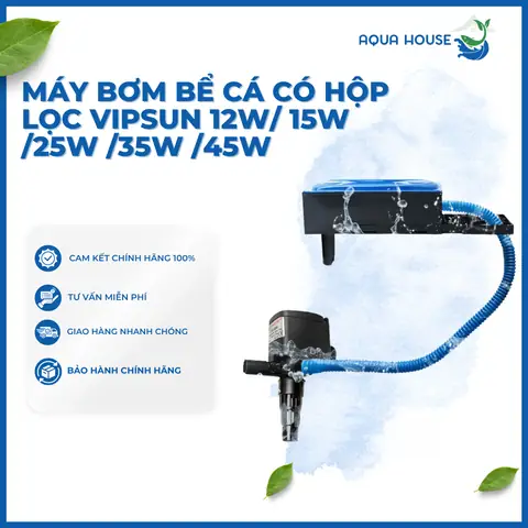 Máy Bơm Bể Cá Có Hộp Lọc Vipsun/rs 12w/ 15w /25w /35w ...