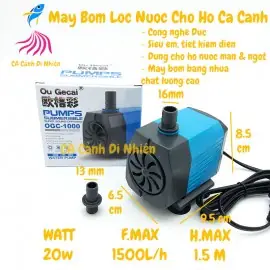 Máy Bơm Nước 20w Ogc-1000 Lọc Nước Cho Hồ Cá Cảnh
