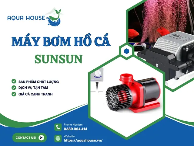 Máy Bơm Hồ Cá Sunsun Chính Hãng Bảo Hành 12 Tháng