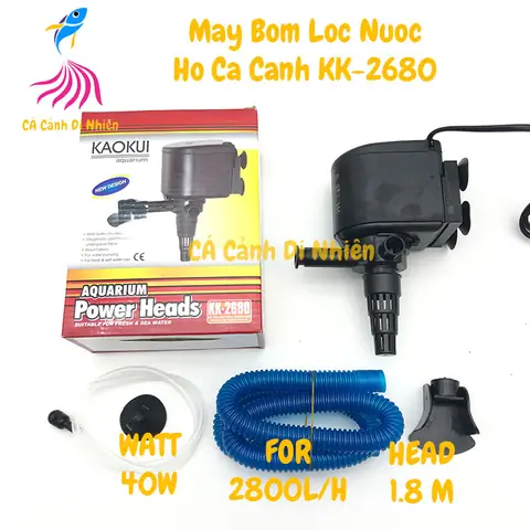 Máy Bơm Lọc Nước Hồ Bể Cá Cảnh 40w Kaokui Kk-2680