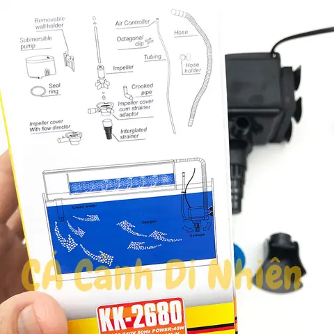 Máy Bơm Lọc Nước Hồ Bể Cá Cảnh 40w Kaokui Kk-2680