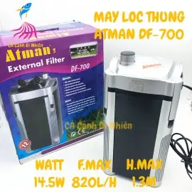 Máy Lọc Thùng Atman Df-700, Lọc Ngoài Cho Hồ Cá 60-100 Cm Máy Lọc Thùng Atman Df-700, Lọc Ngoài Cho Hồ Cá 60-100 Cm