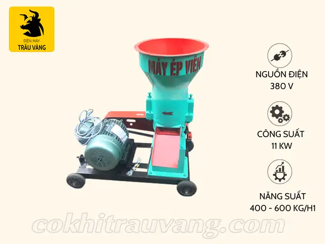 Máy Làm Thức Ăn Viên Cho Cá Năng Suất Lên Tới 600kg/giờ