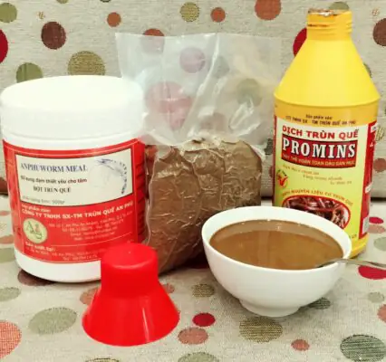 Dùng Mồi Câu Cá Bột Trùn Promin