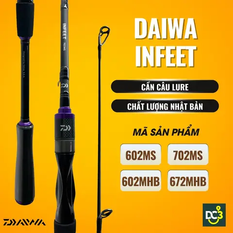 Cần Câu Lure Daiwa Infeet 2 Khúc