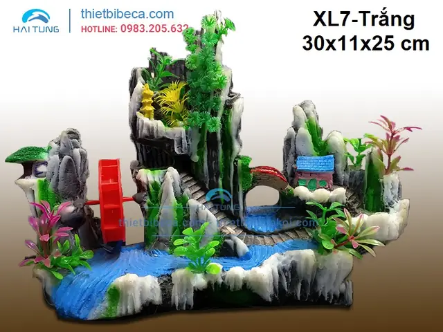 Núi Nhựa Trang Trí Bể Cá