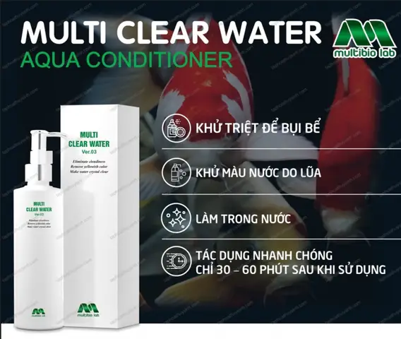 Multi Clear Water – Khử Bụi & Làm Trong Nước Siêu Nhanh