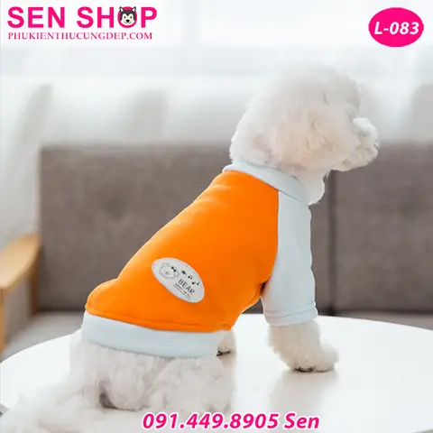Quần Áo Cho Chó Poodle Bear Với Kiểu Dáng Có Tay Đơn Giản