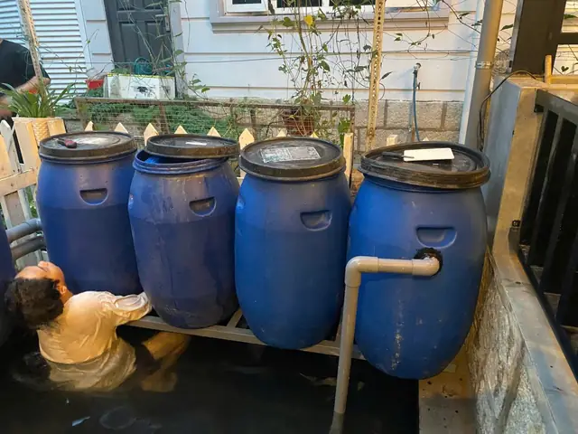 / Sơ Đồ Hệ Thống Lọc Thùng Nhựa Rời Hồ Cá Koi / Sơ Đồ Hệ Thống Lọc Thùng Nhựa Rời Hồ Cá Koi