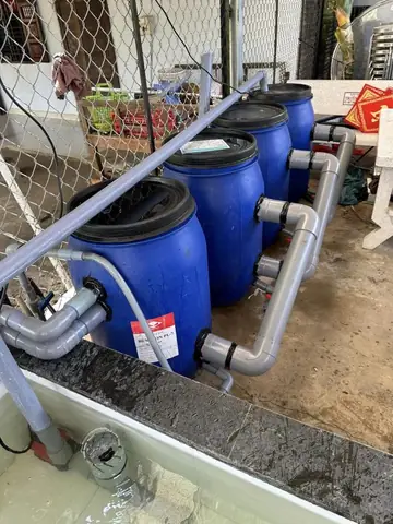 / Sơ Đồ Hệ Thống Lọc Thùng Nhựa Rời Hồ Cá Koi / Sơ Đồ Hệ Thống Lọc Thùng Nhựa Rời Hồ Cá Koi