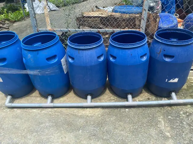 / Sơ Đồ Hệ Thống Lọc Thùng Nhựa Rời Hồ Cá Koi / Sơ Đồ Hệ Thống Lọc Thùng Nhựa Rời Hồ Cá Koi