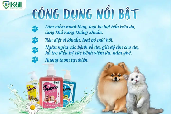 Krill – Sữa Tắm Thú Cưng Tốt Nhất Cho Chó Mèo Krill – Sữa Tắm Thú Cưng Tốt Nhất Cho Chó Mèo