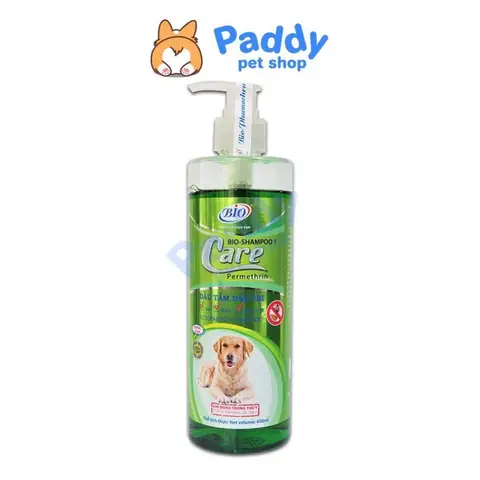 Sữa Tắm Ngừa Ve, Rận, Bọ Chét Chó Bio Care Permethrin (450ml)