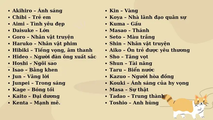 Đặt Tên Chó Mèo Bằng Tiếng Nhật Hay Đặt Tên Chó Mèo Bằng Tiếng Nhật Hay