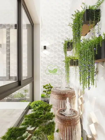 Thiết Kế Tiểu Cảnh Bể Cá Thủy Sinh Giếng Trời