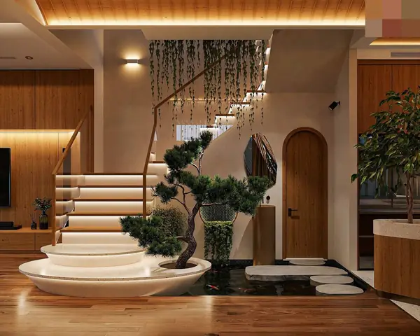 Kết Hợp Tiểu Cảnh Phong Thủy