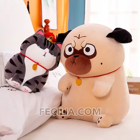 Gấu Bông, Thú Bông Chó Pug Mặt Xệ Mặt Quạu Đáng Yêu 30cm, 40cm, 50cm, 70cm, 90cm Ma674