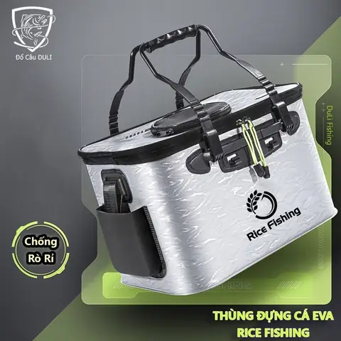 Thùng Đựng Cá Gấp Gọn Rice Fishing Kk-9 Cứng Cáp Thùng Đựng Cá Gấp Gọn Rice Fishing Kk-9 Cứng Cáp