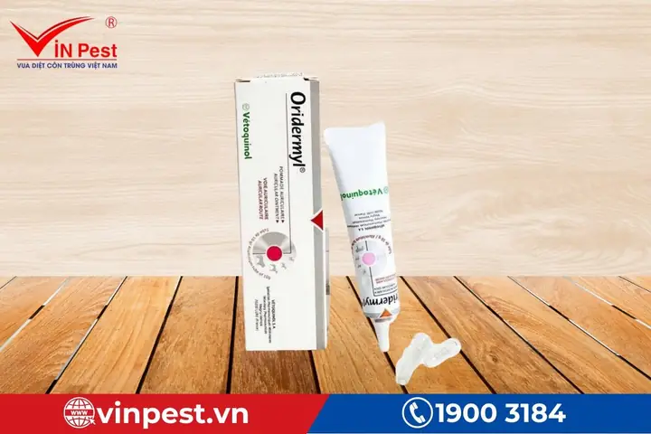 Thuốc Nhỏ Rận Tai Chó Mèo Oridermyl 10g
