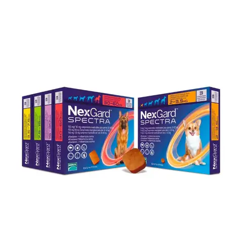 Nexgard Spectra Trị Ve, Xổ Giun, Ngừa Ghẻ Cho Chó (dạng Viên Nhai)