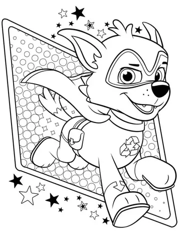 Tranh Tô Màu Chó Cứu Hộ Cho Bé