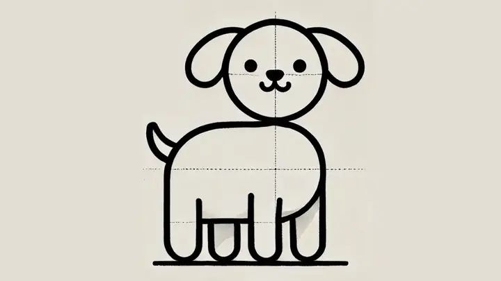 Hướng Dẫn Cách Vẽ Hình Con Chó Đơn Giản Nhất