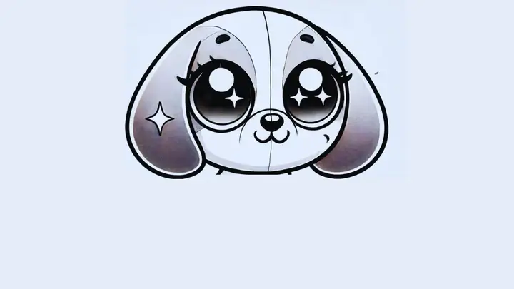 Hướng Dẫn Cách Vẽ Hình Con Chó Mắt To Cute