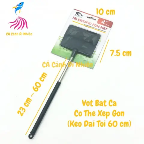 Vợt Vuông Lưới Bắt Cá Rio Có Thể Xếp Gọn Size 10 X 7.5 Cm Vợt Vuông Lưới Bắt Cá Rio Có Thể Xếp Gọn Size 10 X 7.5 Cm