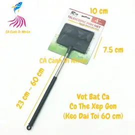 Vợt Vuông Lưới Bắt Cá Rio Có Thể Xếp Gọn Size 10 X 7.5 Cm Vợt Vuông Lưới Bắt Cá Rio Có Thể Xếp Gọn Size 10 X 7.5 Cm