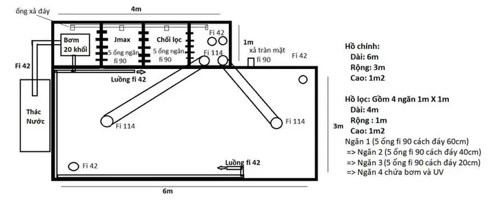 Bước 2 Phác Thảo Bản Vẽ Hồ Cá Koi
