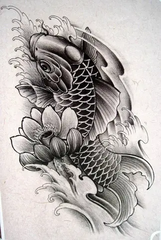 Hình Ảnh Cho Hình Vẽ Xăm Cá Chép: