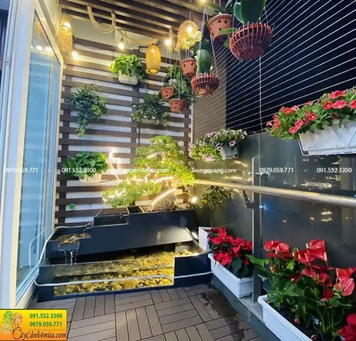 Các Mẫu Bể Cá Ban Công Chung Cư Tại Hà Nội Giá Rẻ
