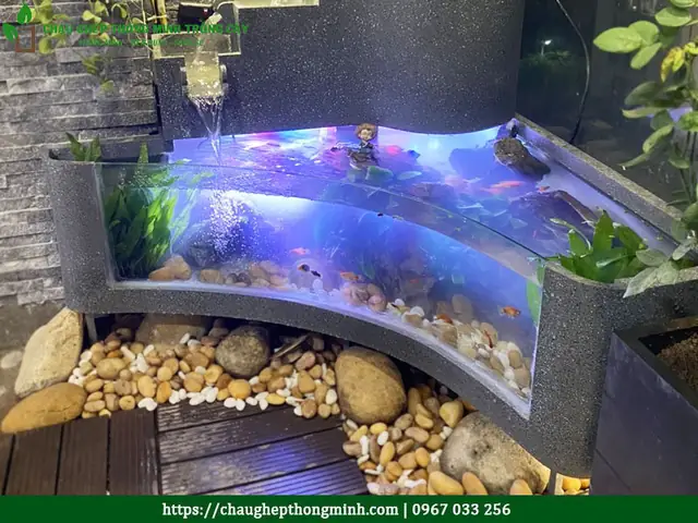 Bể Cá Composite Ban Công Chung Cư, Kính Cường Lực Cao Cấp