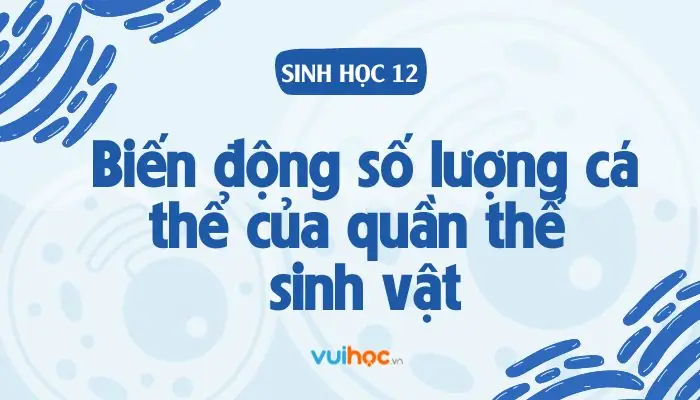 Biến Động Số Lượng Cá Thể Của Quần Thể Sinh Vật - Sinh Học 12